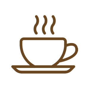 Icono taza de café caliente